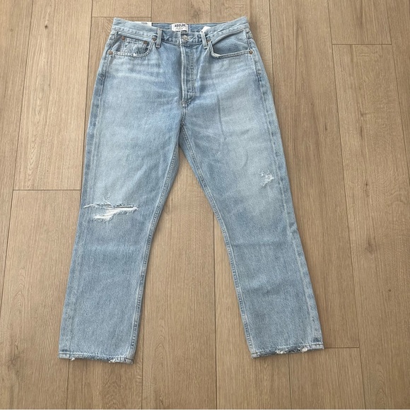 NWT AGOLDE Riley Hi Rise Straight Crop - Picture 5 of 14